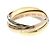 Anello Cartier Trinity in oro giallo rosa e bianco 18K D'oro