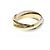 Anello Cartier Trinity in oro giallo rosa e bianco 18K D'oro - vista 2
