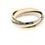 Anello Cartier Trinity in oro giallo rosa e bianco 18K D'oro - vista 3