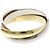 Anello Cartier Trinity in oro giallo rosa e bianco 18K D'oro - vista 5