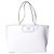 Valentino Borsa Shopper Logo Fillme Small Bianca Argento - vista 5