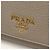Prada Bi-fold Long Wallet aus grauem Leder Braun - Ansicht 6