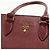 Borsa Tote 2-Way Prada 1BA113 in rosso Bordò - vista 4