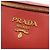 Borsa a tracolla in pelle rossa Prada Rosso - vista 4