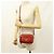 Borsa a tracolla in pelle rossa Prada Rosso - vista 8