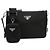 Borsa a tracolla nera da uomo Prada Nero