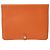 Hermès Clutch Dogon Meeting HERMES in Potiron Arancione - vista 2