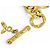 Bracciale a catena con medaglia Coco Mark Chanel Vintage 93A D'oro - vista 4
