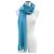 Hermès Stola in cashmere Hermes Blu Turchese - vista 7