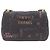 Mini borsa a tracolla matelassé in denim stampato Chanel Nero - vista 4
