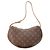 Borsa a tracolla Louis Vuitton Monogram Pochette Croissant Beige