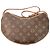 Borsa a tracolla Louis Vuitton Monogram Pochette Croissant Beige - vista 3