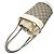 Borsa a secchiello Gucci Logo Horsebit Bianco - vista 4
