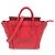 Céline Borsa a mano Nano Shopper da donna Celine Luggage Rosso