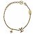 Bracciale charm in metallo dorato Louis Vuitton D'oro