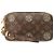Louis Vuitton x Christopher Nemeth Monogram Pochette Volca Clutch Bag Marrone