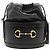 Borsa a tracolla con coulisse Gucci Horsebit 1955 Nero