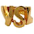 Anel Cassandra Logo Band Yves Saint Laurent Dourado  - vista 1