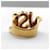 Anel Cassandra Logo Band Yves Saint Laurent Dourado  - vista 4