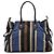 Borsa Fendi Blue Large Pequin Canvas Etniko Du Jour