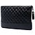 Chanel Black Large Aged Calfskin Gabrielle O Case Clutch Nero - vista 2