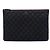 Clutch Chanel Black Large Quilted Nylon O Case Nero