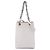 Tote de compras Fendi em couro branco pequeno