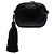 Saint Laurent Black Mini Croc Embossed Leather Blogger Camera Bag Schwarz