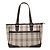 Burberry Beige House Check Canvas Tote