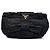 Bow Clutch da polso con fiocco in Tessuto nero Prada