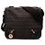 Fendi Marrone Piccolo Zucchino Canvas F Charm Crossbody Marrone scuro
