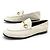 MOCASSINI GUCCI BIT 414998 PELLE CREMA 39.5 IT 40 FR Crudo