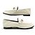 MOCASSINI GUCCI BIT 414998 PELLE CREMA 39.5 IT 40 FR Crudo - vista 2