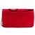 BORSA CHANEL TIMELESS SIMPLE FLAP CAMELIA IN VELLUTO A SPALLA Rosso - vista 2
