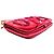 BORSA CHANEL TIMELESS SIMPLE FLAP CAMELIA IN VELLUTO A SPALLA Rosso - vista 3