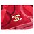 BORSA CHANEL TIMELESS SIMPLE FLAP CAMELIA IN VELLUTO A SPALLA Rosso - vista 5