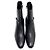 STIVALETTI SAINT LAURENT VLAD 802358 TAGLIA 45 IN PELLE NERA NUOVI Nero - vista 8