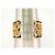 BRACCIALE VINTAGE CHANEL MANCHETTE CHAINE & CUIR ENTRELACE METAL DORE CUFF BANGLE D'oro - vista 7