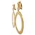 ORECCHINI A CERCHIO CHANEL LOGO CC XXL VINTAGE 1980 D'oro - vista 2