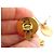 ORECCHINI CHANEL MEDAILLON CC PENDANT CHARM TIMELESS CLIPS D'oro - vista 6