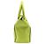 Borsa Tote Valentino Garavani Medium Rockstud Double Handle in pelle giallo neon - vista 4