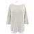 Top de punto de seda Hermès beige