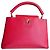 Louis Vuitton Capucines Borsa in Pelle Taurillon Rossa Rosso