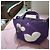 Courreges Courrèges Borsa Tote Viola con Cuori Porpora - vista 3