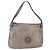 Borsa a tracolla Salvatore Ferragamo Gancini in pelle argento Auth BA12795A
