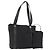 Bulgari BVLGARI Logo Mania Canvas Tote Bag Schwarz Silber Auth BA12918