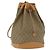 Borsa a Spalla GUCCI GG Canvas Beige Oro Autentica 176405 D'oro