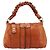 Chloé Borsa Chloe Eloise in Pelle Arancione Oro Auth bs35145 D'oro - vista 13