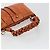 Chloé Borsa Chloe Eloise in Pelle Arancione Oro Auth bs35145 D'oro - vista 7