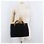 Borsa a mano PRADA con manico in legno in scamosciato nero e oro Auth BA12770 D'oro - vista 23